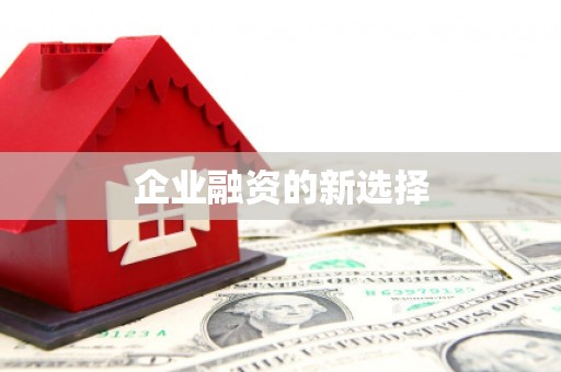 双流企业融资的新选择