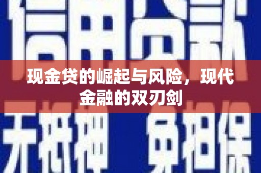 双流现金贷的崛起与风险，现代金融的双刃剑