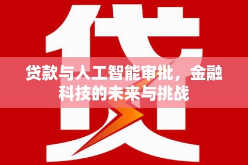 双流贷款与人工智能审批，金融科技的未来与挑战