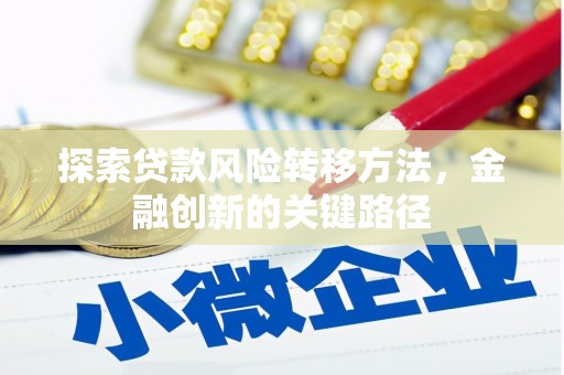 双流探索贷款风险转移方法，金融创新的关键路径